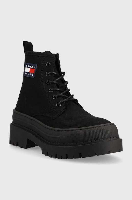 Tommy Jeans bocanci Foxing Boot EN0EN01903.BDS negru AW22