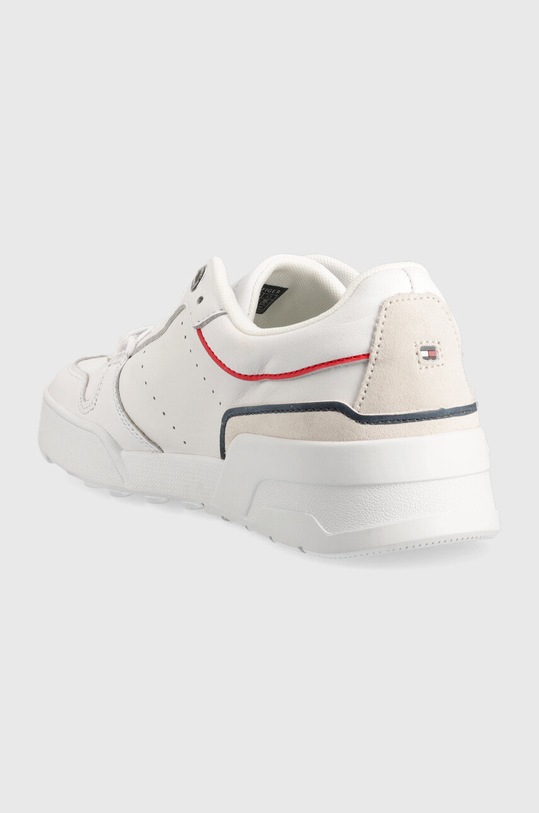 Obuwie Tommy Hilfiger sneakersy skórzane Low Cut Basket FW0FW06524.YBR biały