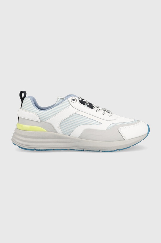 Tommy Hilfiger sneakersy Feminine Material Mix Runner imitacja skóry licowej niebieski FW0FW06593.C1O