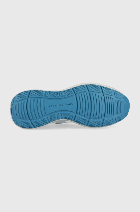 Tommy Hilfiger sneakersy Feminine Material Mix Runner FW0FW06593.C1O niebieski