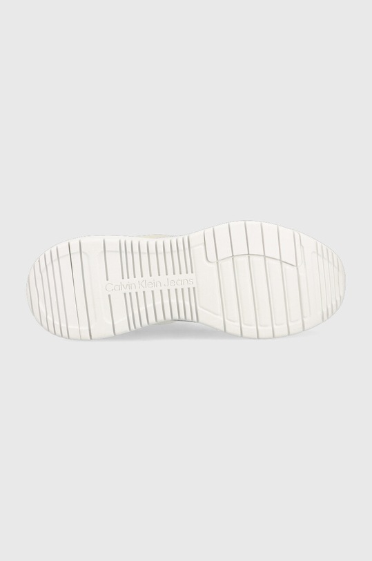 Kožené sneakers boty Calvin Klein Jeans Sporty Runner Comfair Laceup YW0YW00696.YAF bílá