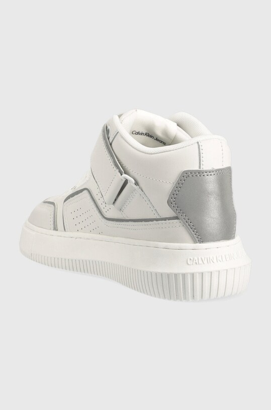 Взуття Шкіряні кросівки Calvin Klein Jeans Chunky Cupsole Laceup Mid YW0YW00811.0LC білий