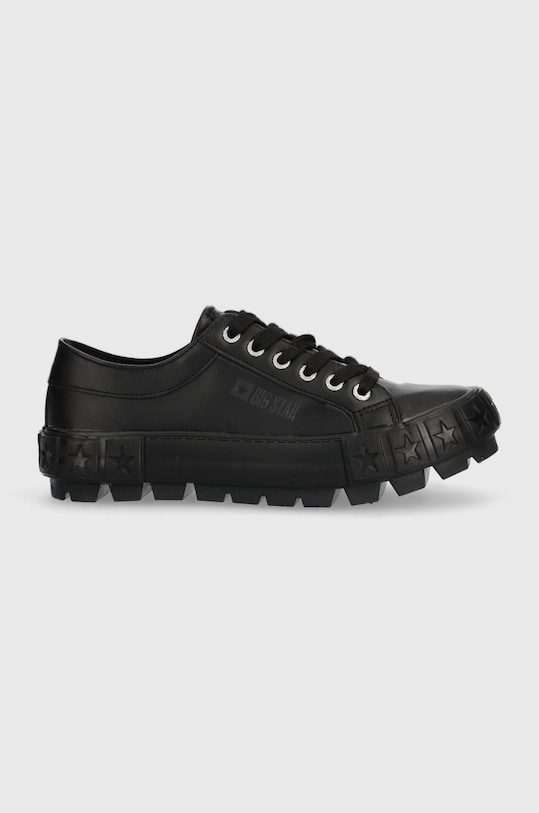 Πάνινα παπούτσια Big Star πλατφόρμα μαύρο KK274143.BLACK