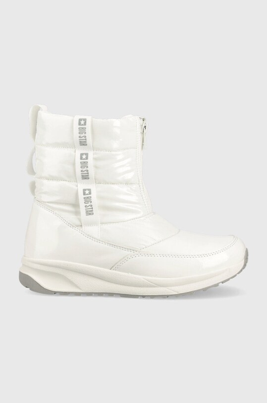 Čizme za snijeg Big Star imitacija zrnate kože bijela KK274393.WHITE