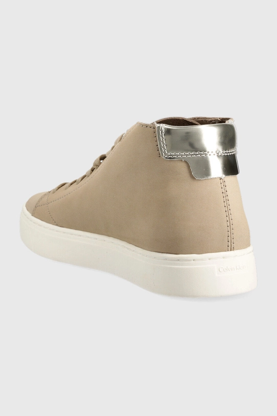 Obuwie Calvin Klein sneakersy zamszowe Cupsole Unlined High Top HW0HW01174.PCV beżowy