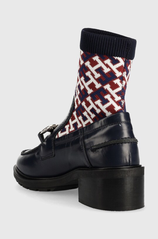 Obuwie Tommy Hilfiger botki skórzane FW0FW06823.DW5 granatowy