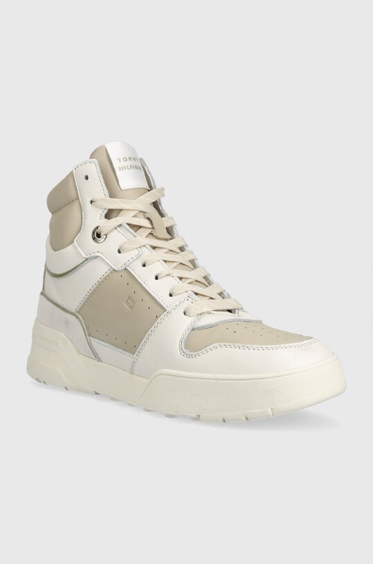 Tommy Hilfiger bőr sportcipő High Cut Basket Sneaker Se FW0FW06809.ACI bézs AW22