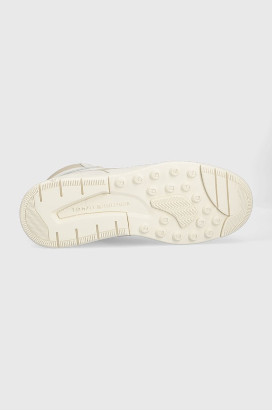 Kožené sneakers boty Tommy Hilfiger High Cut Basket Sneaker Se FW0FW06809.ACI béžová