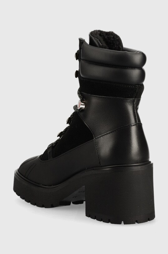 Взуття Шкіряні черевики Tommy Hilfiger Heel Laced Outdoor Boot FW0FW06804.0GK чорний