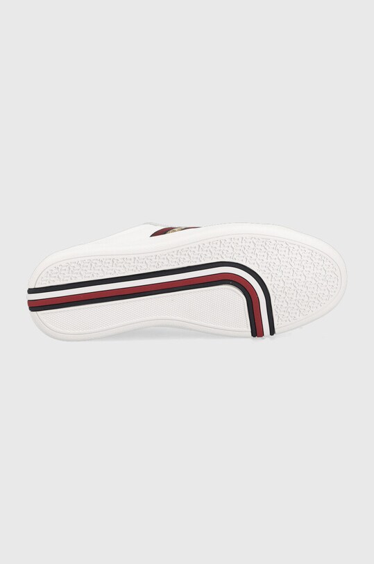 Kožené sneakers boty Tommy Hilfiger FW0FW06803.YBR bílá
