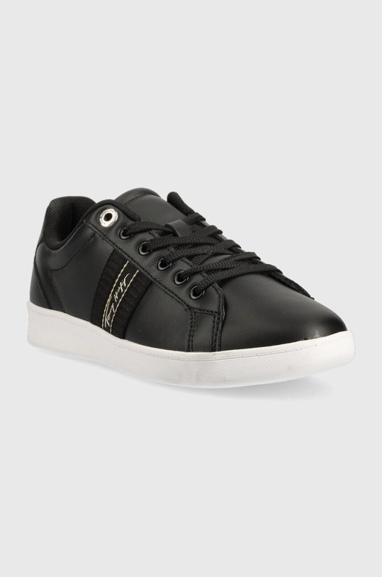 Kožne tenisice Tommy Hilfiger FW0FW06803.BDS crna AW22