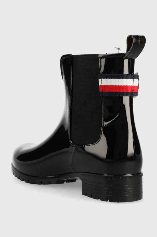 Obuwie Tommy Hilfiger kalosze Ankle Rainboot With Metal Detail FW0FW06777.BDS czarny