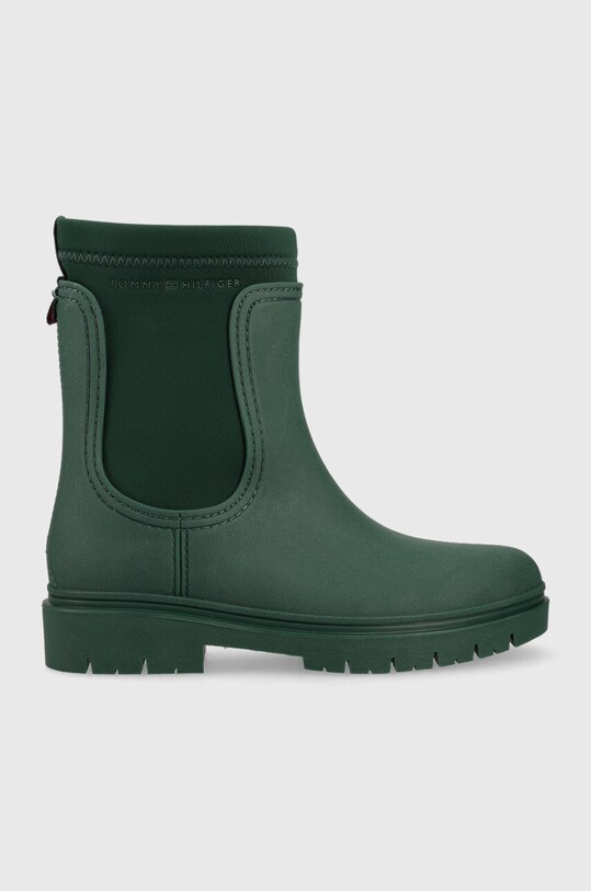 Tommy Hilfiger kalosze Rain Boot Ankle zielony FW0FW06775.MBP