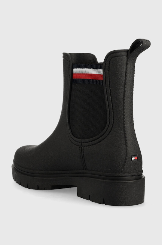 Obuwie Tommy Hilfiger kalosze Rain Boot Ankle Elastic FW0FW06774.BDS czarny