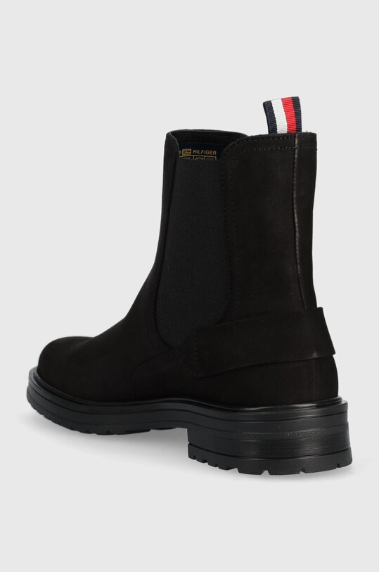 Cipők Tommy Hilfiger magasszárú cipő velúrból FW0FW06742.BDS fekete