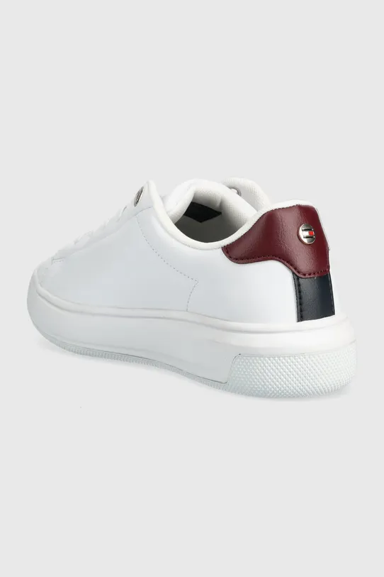 Scarpe Tommy Hilfiger sneakers in pelle Signature Court Sneaker FW0FW06738.YBR bianco