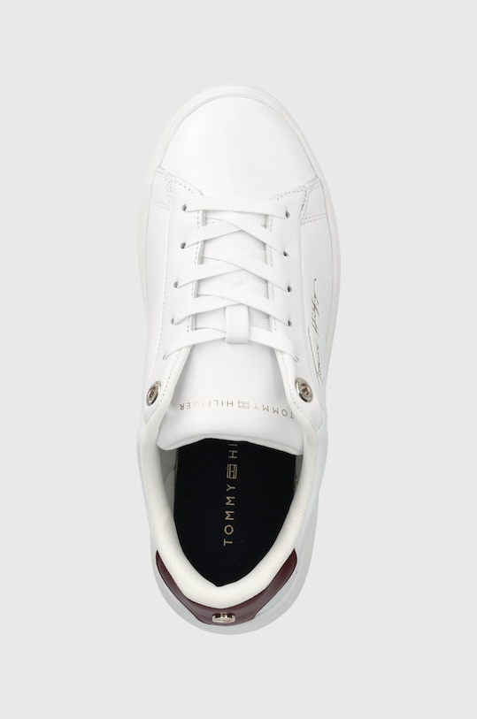 Tommy Hilfiger sneakersy skórzane Signature Court Sneaker biały FW0FW06738.YBR
