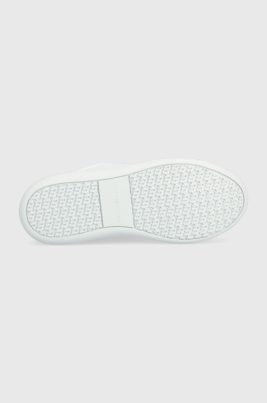 Kožené sneakers boty Tommy Hilfiger Signature Court Sneaker FW0FW06738.YBR bílá