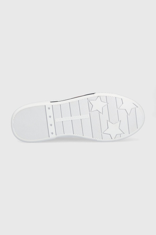 Δερμάτινα αθλητικά παπούτσια Tommy Hilfiger Tricolor Insert Sneaker FW0FW06729.YBR λευκό
