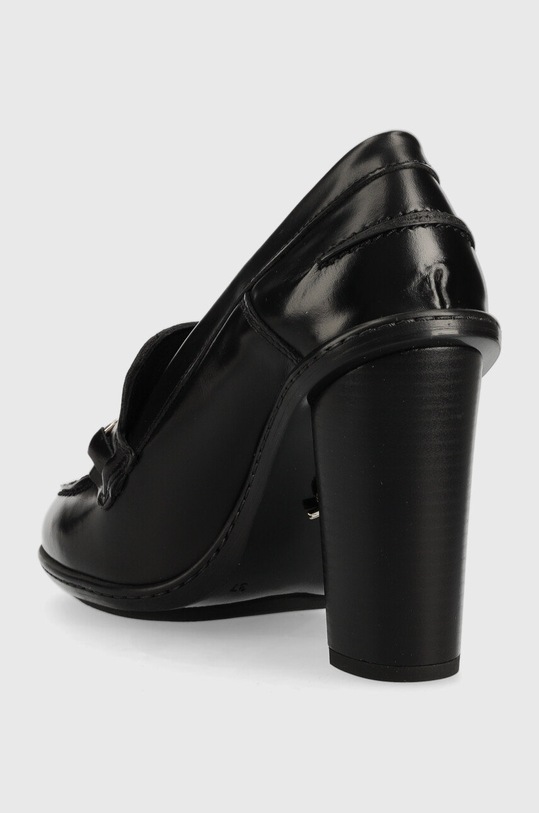 Obuwie Tommy Hilfiger czółenka skórzane Tommy Twist High Heel Loafer FW0FW06692.BDS czarny