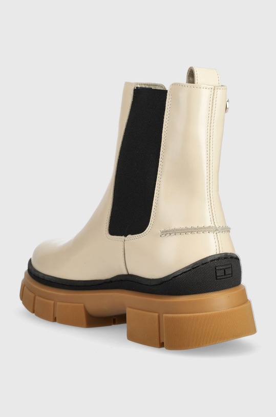 Încălțăminte Tommy Hilfiger ghete chelsea de piele Preppy Outdoor Low Boot FW0FW06649.ACI bej