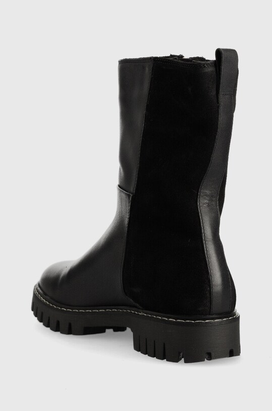 Obuwie Tommy Hilfiger botki skórzane Warm Lining Boot FW0FW06565.BDS czarny