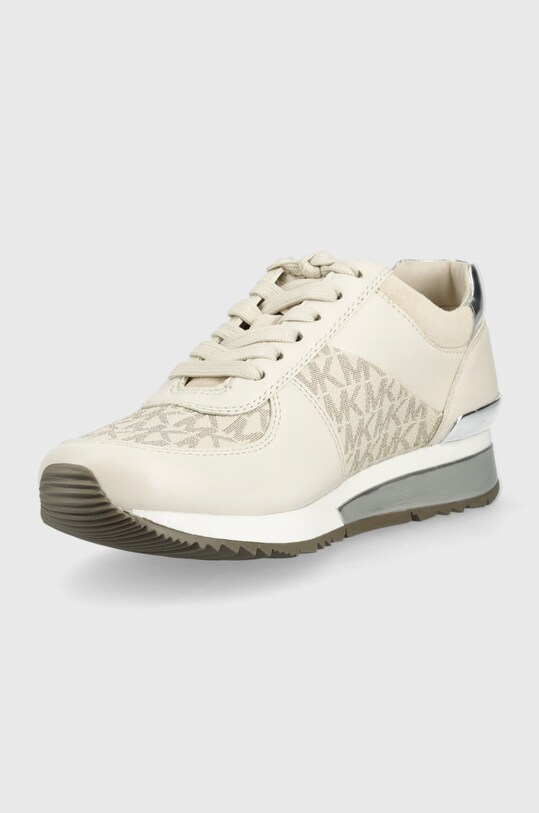 Obuwie MICHAEL Michael Kors sneakersy Allie 43R6ALFP2B.150 beżowy
