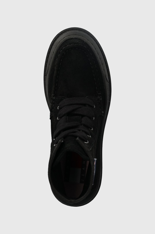 Farmářky Tommy Jeans Womens Foxing Lace Up Boot černá EN0EN01915.BDS