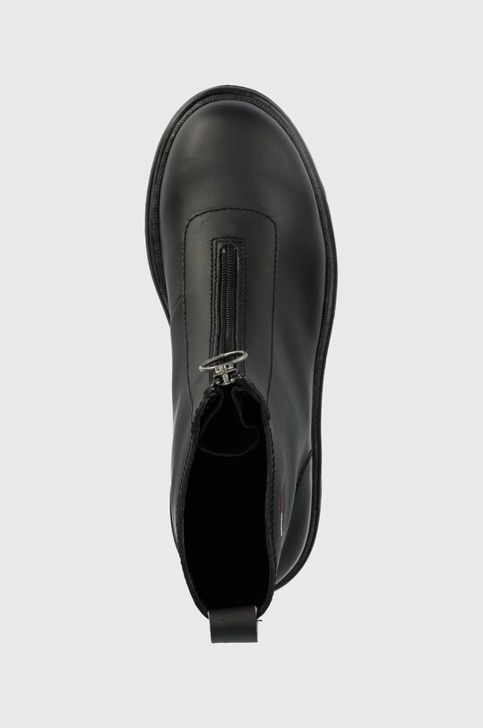 Tommy Jeans botki skórzane Tommy Jeans Zip Boot czarny EN0EN01922.BDS