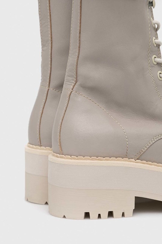 Încălțăminte Tommy Jeans bocanci de piele Tommy Jeans Flatform Padded Boot EN0EN01954.PKF bej