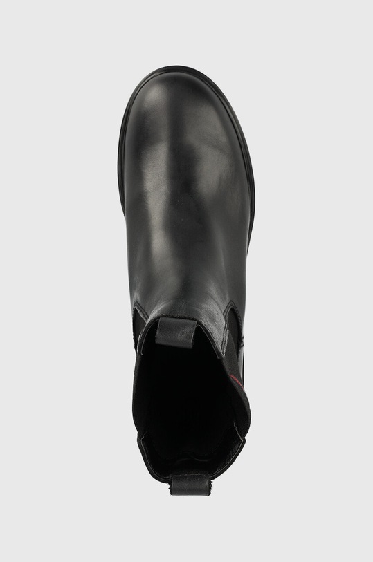 Δερμάτινες μπότες τσέλσι Tommy Jeans Tommy Jeans Long Chelsea Boot μαύρο EN0EN01990.BDS