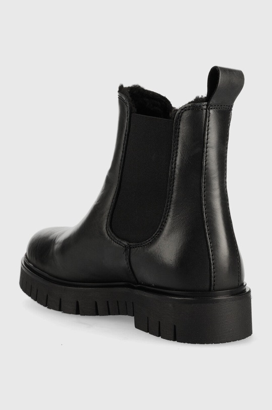 Obuwie Tommy Jeans sztyblety skórzane Warmlined Chelsea Boot EN0EN01991.BDS czarny