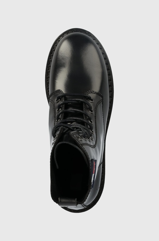 Tommy Jeans bocanci de piele Urban Tommy Jeans Lace Up Boot negru EN0EN01995.BDS