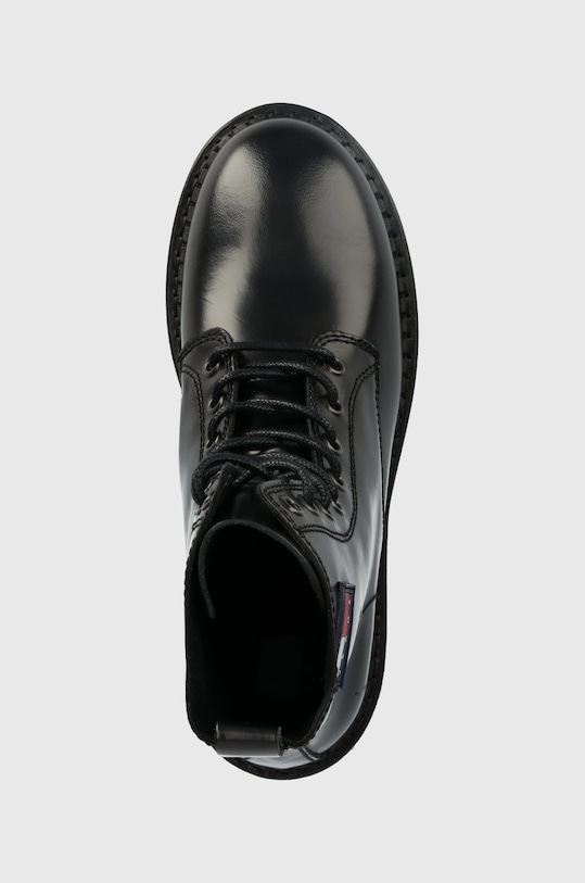 Kožené workery Tommy Jeans Urban Tommy Jeans Lace Up Boot černá EN0EN01995.BDS
