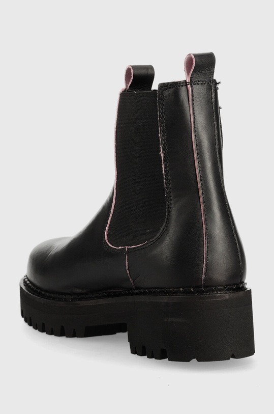 Obuwie Tommy Jeans sztyblety skórzane Tommy Jeans Piping Chelsea EN0EN01998.0GO czarny