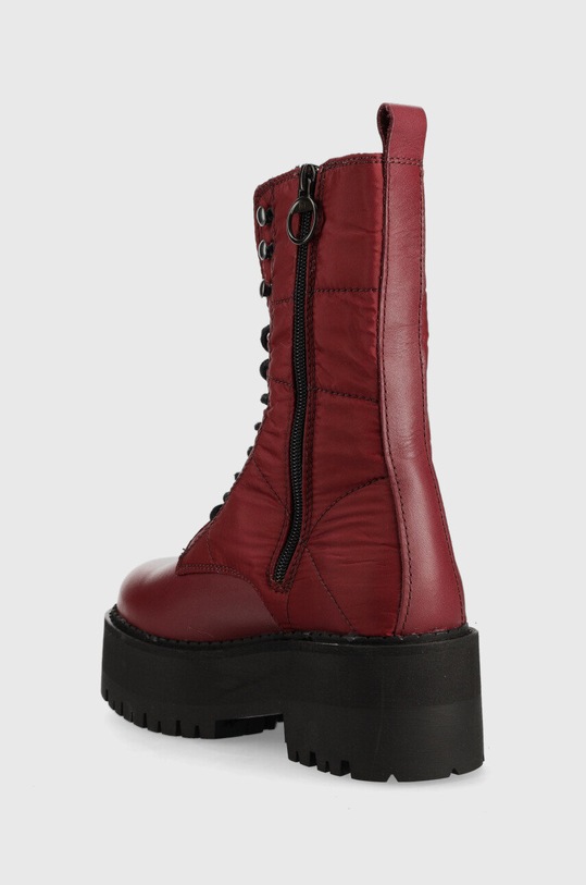Obuwie Tommy Jeans workery Tommy Jeans Flatform Padded Boot EN0EN02006.VLP bordowy