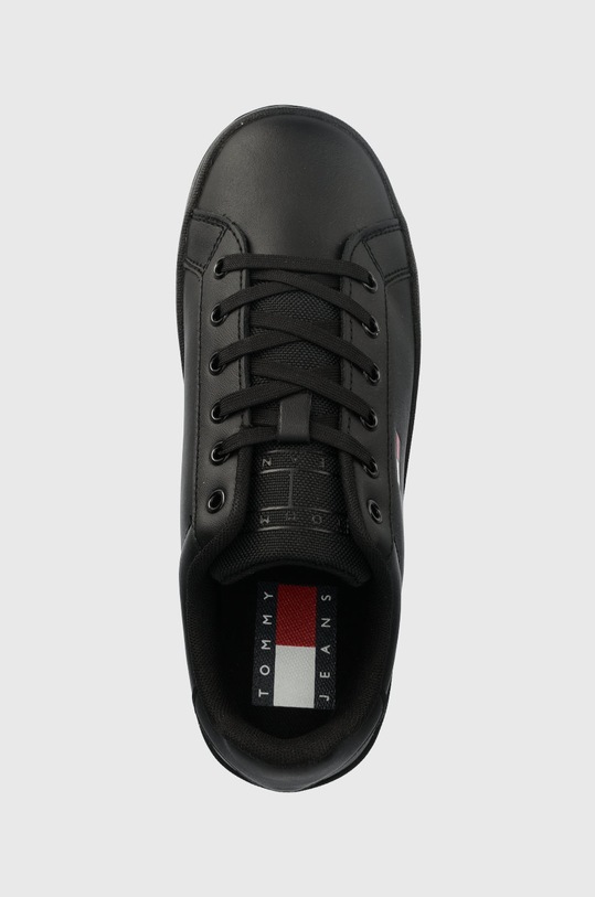 Tommy Jeans sneakersy skórzane Tommy Jeans Flatform Ess czarny EN0EN02043.0GK