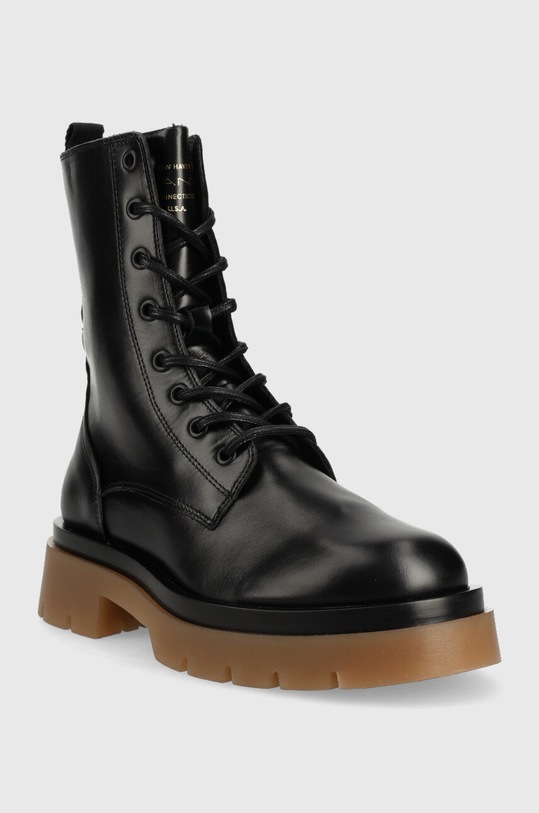Δερμάτινα workers Gant Meghany 25541431.G00 μαύρο AW22