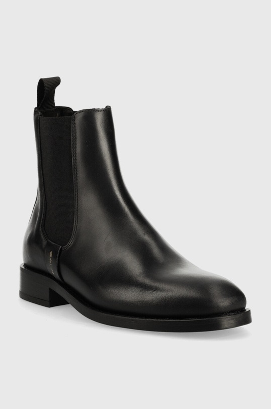 Кожени боти челси Gant 25551401.G00 черен AW22