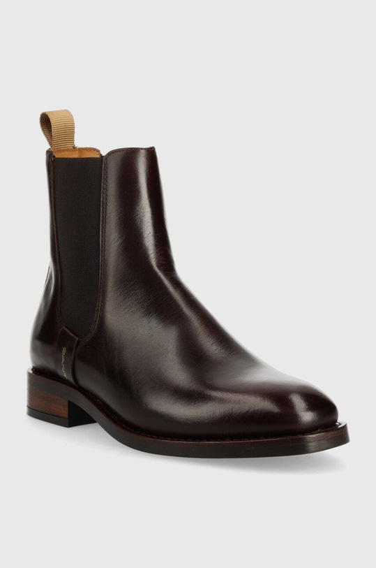 Кожени боти челси Gant 25551401.G46 кафяв AW22