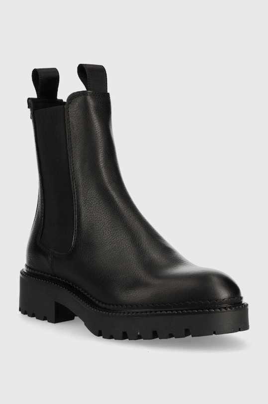 Kožne gležnjače Gant Kelliin 25551416.G00 crna AW22