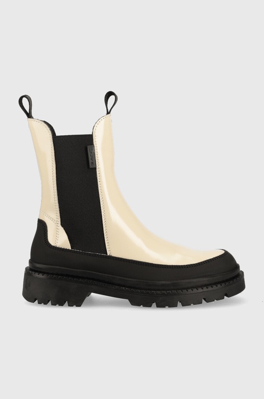 Gant sztyblety skórzane płaski beżowy 25551439.G106