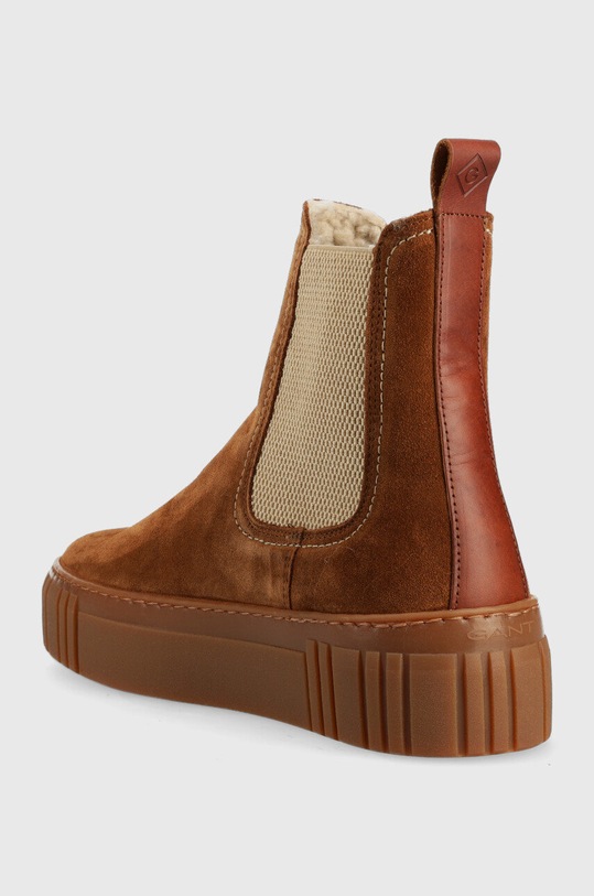Încălțăminte Gant botine din piele intoarsa 25551442.G45 maro