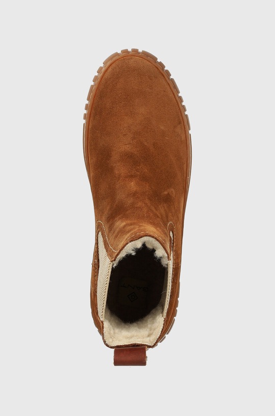 Gant botine din piele intoarsa maro 25551442.G45