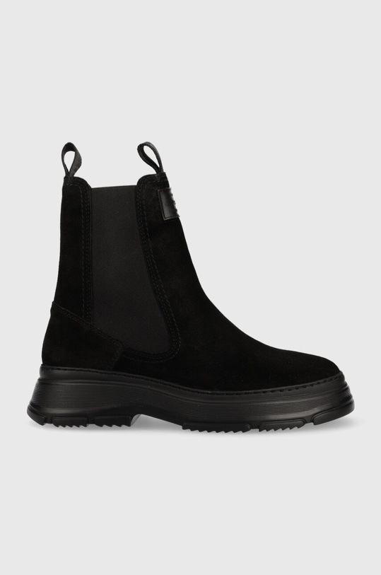 Gant botine din piele intoarsa Janebi neizolat negru 25553413.G00