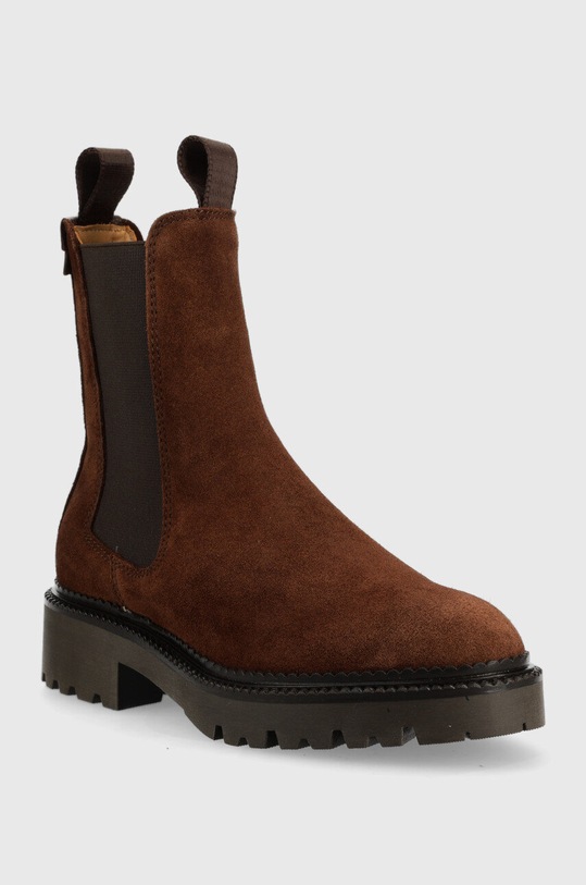 Gant sztyblety zamszowe Kelliin 25553417.G46 brązowy AW22