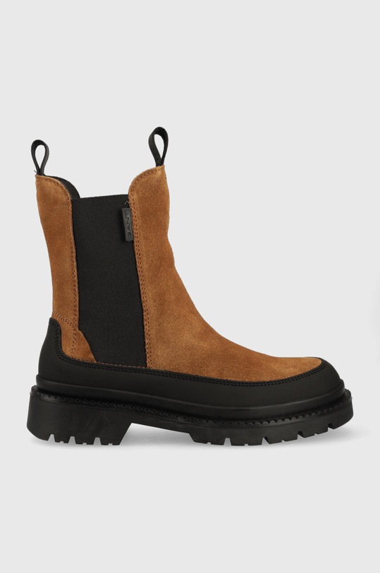 Gant botine din piele intoarsa Prepnovo pana la 5 cm maro 25553438.G45