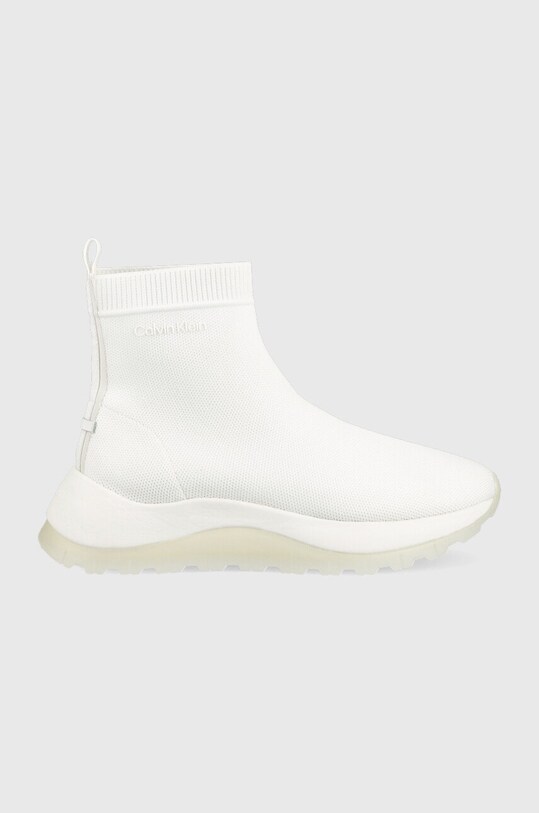 Calvin Klein sneakers 2 Piece Sole Sock Boot ultraleggero bianco HW0HW01338.YAF