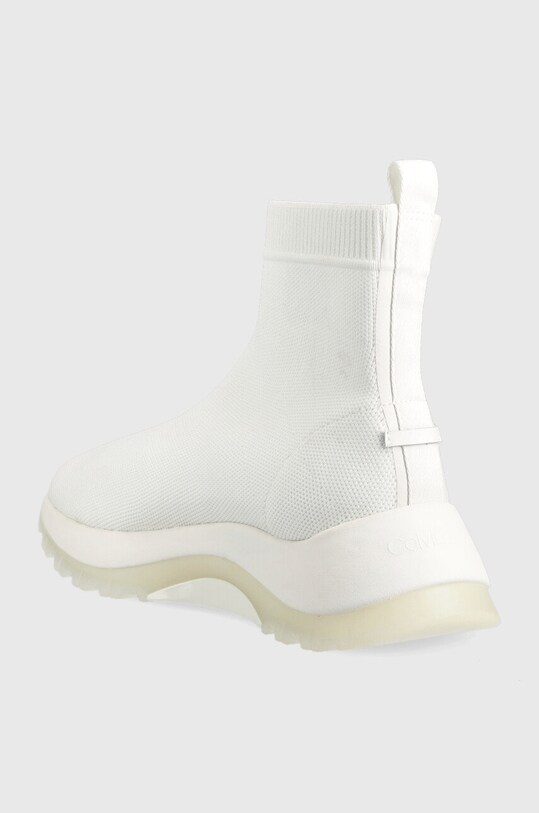 Scarpe Calvin Klein sneakers 2 Piece Sole Sock Boot HW0HW01338.YAF bianco