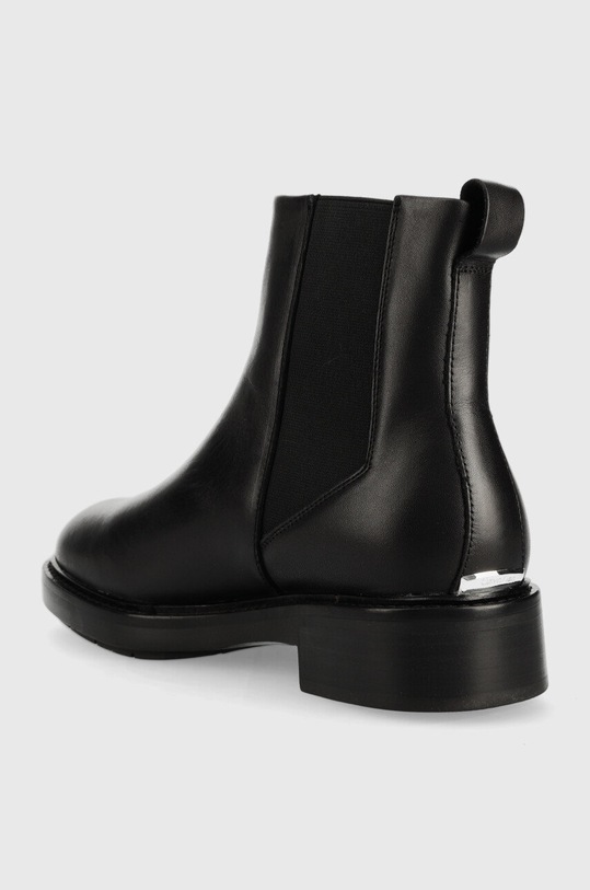 Obuwie Calvin Klein sztyblety skórzane Rubber Sole Chelsea HW0HW01293.BAX czarny